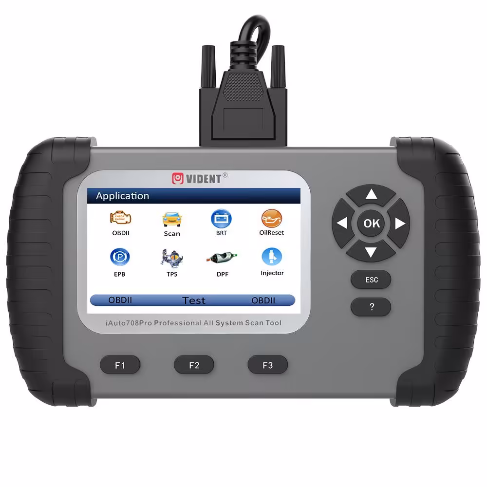 VIDENT iAuto708の専門のすべてのシステムのスキャンツールOBDIIの走査器車の診断ツール