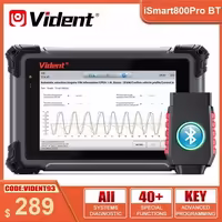 Vident iSmart800Pro BT OBD2 Bluetooth Car Diagnostic Tools 40 Reset Function Key Programmer Active Test Auto Scan Online Updates