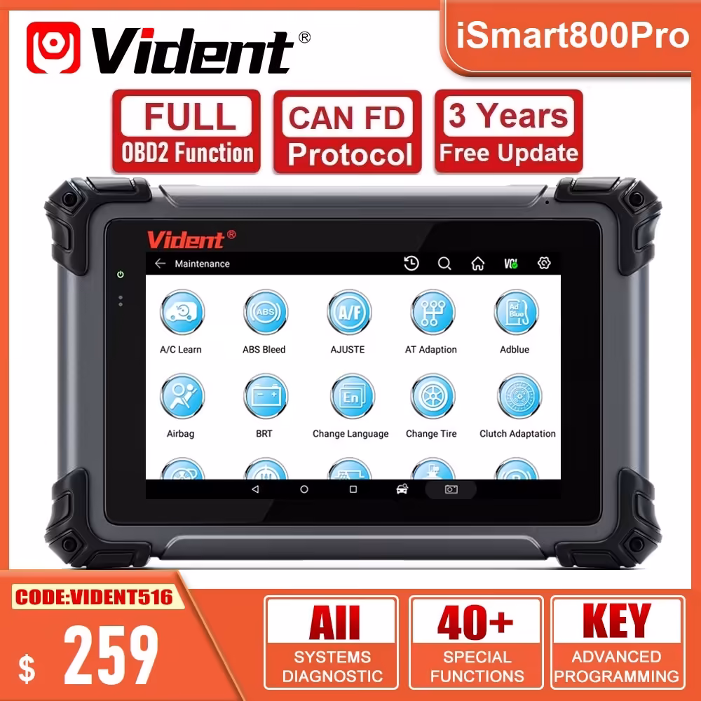 Vident ISMART 800PROの専門車診断ツールのキープログラミングの双方向制御はFD機能OBD2のスキャナーツールを可能にします