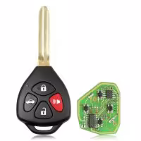  Xhorse XKTO02EN Wire Remote Key Toyota Flat 4 Buttons Triangle English 5pcs/lot