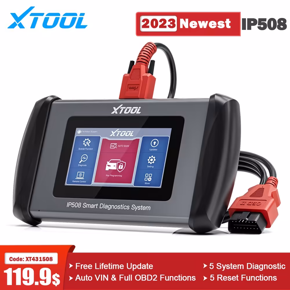 XTOOL InPlus IP508 OBD2 5 システムの診断ツールの車 ABS SRS EPB オイル 6 自動 VIN オンラインの自由な更新を再設定するエンジンの走査器で