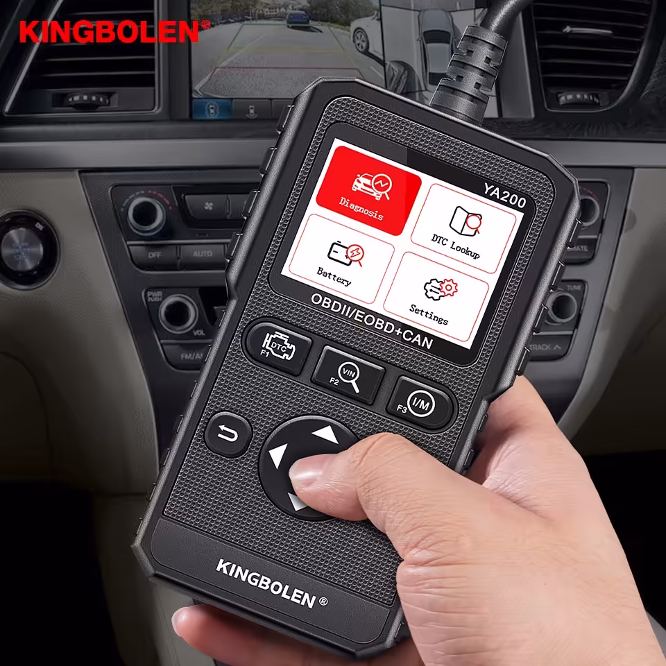 エンジンのチェックのためのYA200 OBD2のスキャナーの診断ツールは10言語の更新のDTCの見出し電池テストを自由に出荷します